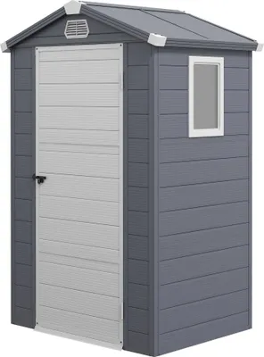 Image de Abri de jardin, 1,1 m², polypropylène, porte verrouillable