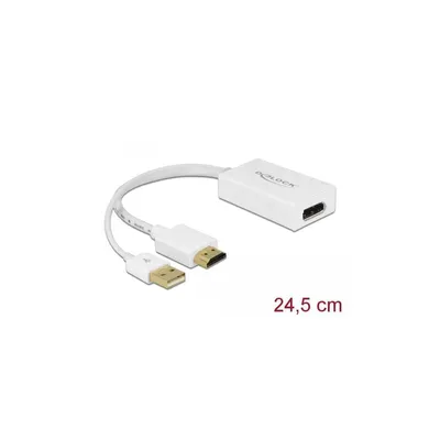 Produktbild von DeLOCK 62496, 0,245 m, DisplayPort, HDMI + USB, Männlich, Weiblich, Gold
