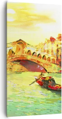 Produktbild von Bild auf Leinwand - Leinwandbild - Venedig Gondel - 65x120cm - Wand Bild - Wanddeko - Wandbilder - Leinwanddruck - Bilder - Kunstdruck - Wanddekoration - Leinwand bilder - Wandkunst - PA65x120-3841