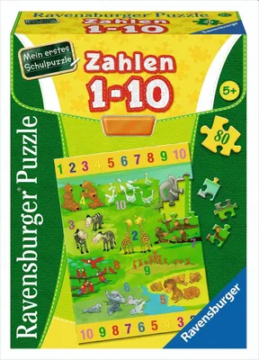 Image de Mon premier puzzle d'école : Chiffres 1 - 10 - 80 pièces Puzzle