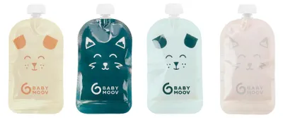 Image de Set de biberons Babymoov pour l'alimentation du bébé, 20 pièces, réutilisables, durables, pratiques et sûrs