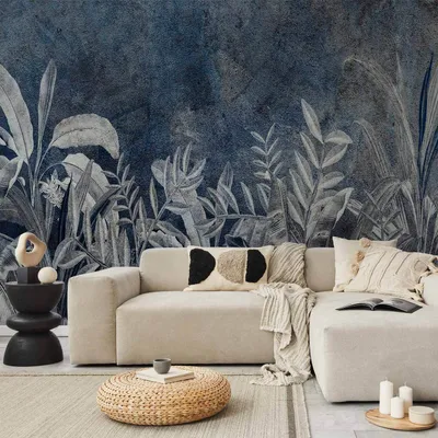 Produktbild von Selbstklebende Folie Fototapete - Night Jungle 147x105 cm Blätter b-C-10132-a-a