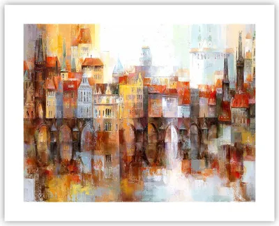 Produktbild von Poster - Poster ohne Rahmen - Stadt Mietshaus - 50x40 cm - Wand Bild - Wanddeko - Wandbilder - Kunstposter - Wandposter - Bilder - Kunstdruck - Wanddekoration - Wandbild - P2XAA50x40-3476