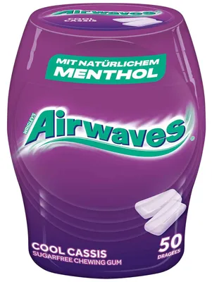 Productafbeelding van Airwaves 602589 Airwaves Cool Cassis Kaugummis 50 Dragees