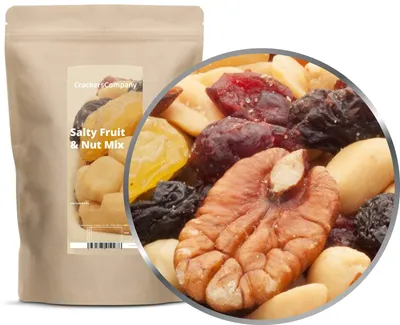 Produktbild von CrackersCompany Salzige Frucht-Nuss-Mischung (Salty Fruit & Nut Mix), ZIP-Beutel 600 g