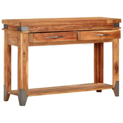 Obrázok produktu pre Konzolový stolík 110x34x74 cm masívne akáciové drevo