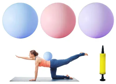 Productafbeelding van Set van 3 Kleine Gymballen met Pomp voor Pilates en Yoga