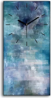 Produktbild von Wandbild Leinwand Bilder Wanduhr Geräuschlos 30x60 Malerei Abstrakte Kunst - schwarze Hände