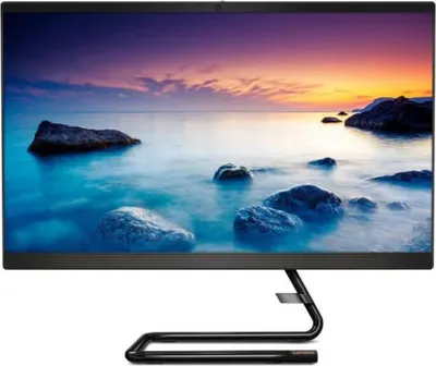 Produktbild von Lenovo IdeaCentre 3 AMD Ryzen™ 5 60,5 cm (23.8 Zoll) 1920 x 1080 Pixel 8 GB DDR4-SDRAM 512 GB SSD All-in-One-PC Windows 10 Home Wi-Fi 5 (802.11ac) Schwarz