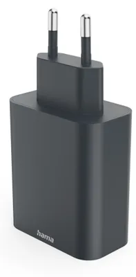 Zdjęcie produktu dla Hama Schnellladegerät, 2x USB-C, 1x USB-A, PD, 65 W, Anthrazit (00086445)