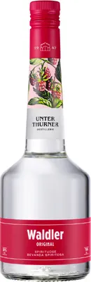 A bottle of Waldler Original spirit.