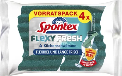 Produktbild von Spontex Reinigungsschwamm Flexy Fresh 4er Pack