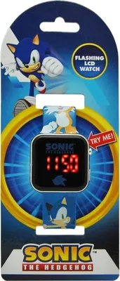 Obrázok produktu pre LED hodinky Sonic The Hedgehog pre deti s nastaviteľným remienkom