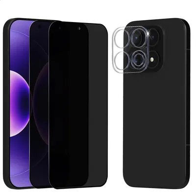 Obrázok produktu pre 2-balenie Xiaomi 17 Ochranné sklo na displej Privacy & 1-balenie ochrana objektívu - Tvrdené sklo 9H - Super kvalita 3D