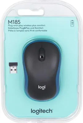 Zdjęcie produktu dla Logitech M185 - Mysz - optyczna - bezprzewodowa - 2,4 GHz - odbiornik bezprzewodowy (USB)