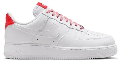 Obrázek produktu pro Nike Air Force 1 Low '07, bílá, růžová (Pink Foam), stříbrná (Metallic Silver), světle červená (Light Crimson) – dámská, velikost EU 36