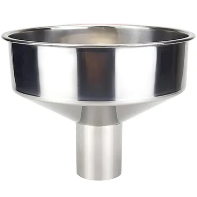 Produktbild von Edelstahl Trichter groß, Ø 14 cm, breiter Einlass, Anti-Magnet, für Küche & Haushaltsöle