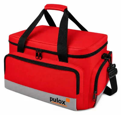 Produktbild von Pulox Erste Hilfe Tasche - Große Notfalltasche in Rot - Befülltes Set