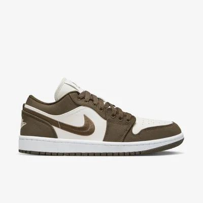 Produktbild von Nike Air Jordan 1 Low SE White Light Olive Brown - EU 38,5