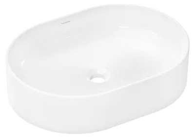 Zdjęcie produktu dla hansgrohe Xuniva U umywalka nablatowa, bez przelewu, bez otworu na baterię, 550x400 mm, biała, 60166450