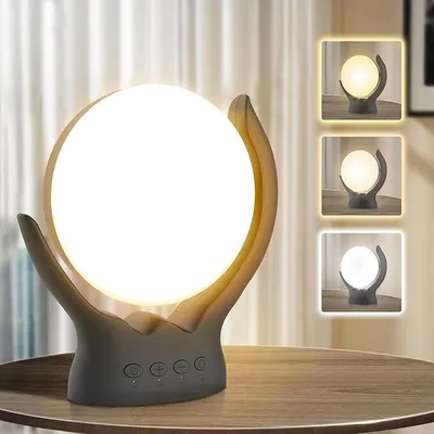 Produktbild von Stufenlos dimmbare Lichttherapielampe,UV-frei, 10.000 Lux, Therapielampe, rotierende Lichttherapielampe mit 5 Helligkeiten, 3 Farbtemperaturen, timbar