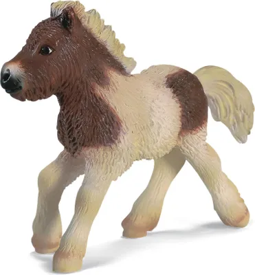 Produktbild von schleich Shetland Fohlen, 3 Jahr(e), Braun, Weiß, Kunststoff