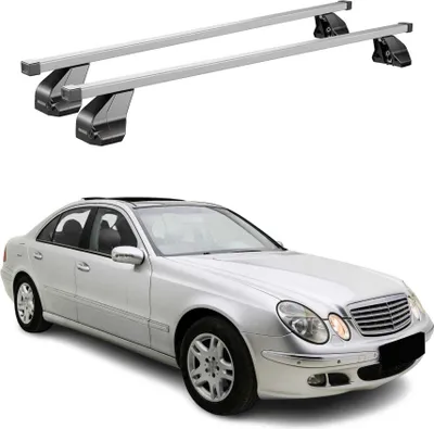 Produktbild von Menabo Dachträger für Mercedes E Klasse W211 Limo 2002-2009 75kg Stahl Silber 2x