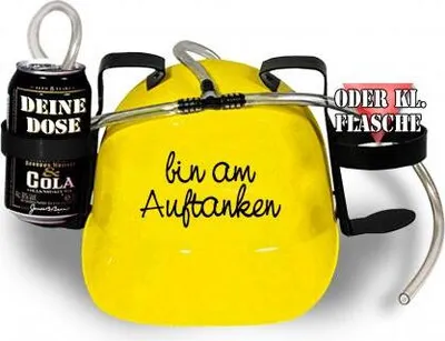 Produktbild von Trinkhelm Spaßhelm mit Print - bin am auftanken - 51622 Color - gelb