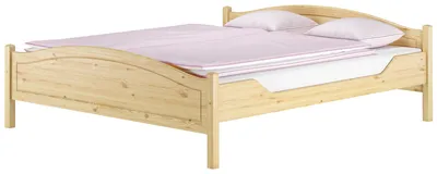 Produktbild von Klassisches Holzbett 180x200 Kiefer massiv Doppelbett V-60.30-18ohne Zubehör