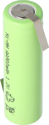 Produktbild von NiMH Akku Flat Top Mignon AA 800mAh mit Lötfahne in Z-Form