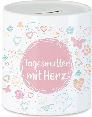 Produktbild von Tagesmutter mit Herz Spardose  Dankeschön Geschenk Danke Sagen Für Alles Tagesmutter