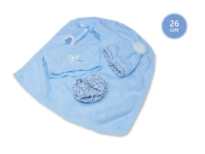 Produktbild von Lorens M26-293 Kleidung für Puppenbaby Neugeborene Größe 26 cm