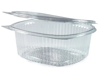 Produktbild von 250x Feinkostbecher oval klar mit Deckel 750ml (PET)