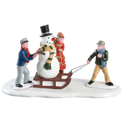 Productafbeelding van Lemax kerstdorp: Kinderen en sneeuwpop