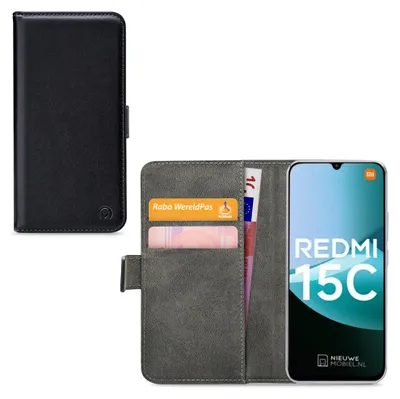 Zdjęcie produktu dla Mobilizepoliuretan Leather Book Case Black Xiaomi Redmi 15C