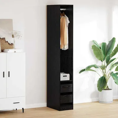 Produktbild von vidaXL Kleiderschrank Schwarz Eichen-Optik 50 x 30 x 200 cm