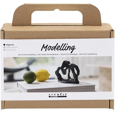 Image de Creativ Company Kit de bricolage Sculpture Pâte à modeler autodurcissante noire