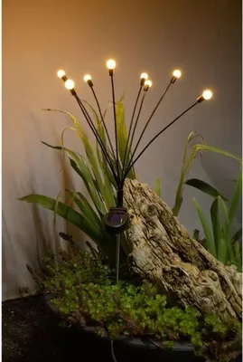 Produktbild von Solar Leuchtdeko Bouquet, 8 LED, H69cm, 4 Lumen, 8 Stunden Leuchtdauer, Warmweiß