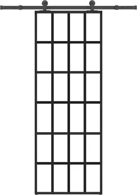 Image de Porte coulissante avec kit de quincaillerie 76x205 cm Verre ESG