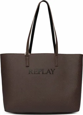 Produktbild von REPLAY Schultertasche Shopper Brown Cocoa + Black dunkelbraun