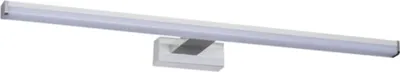 A modern LED wall light mounted on a white bracket against a white background.