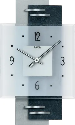 Produktbild von AMS Quarz-Wanduhr, Quarzwerk, 22x36x5cm, 9245