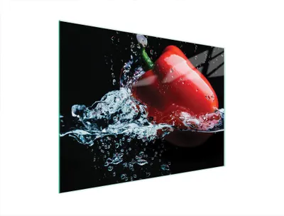 Produktbild von Glasschneidebrett 40x30 Pfeffer