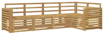 Immagine prodotto di Set di divani da esterno, 5 pezzi, colore bianco, dimensioni 251 x 132,5 x 73 cm