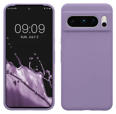 Produktbild von kwmobile Handyhülle für Google Pixel 8 Pro Hülle, für Pixel 8 Pro Case - Hülle Silikon - kabelloses Laden - Veilchen Lila