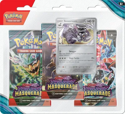 Obrázek produktu pro Pokemon Twilight Masquerade: Revavroom 3-Pack Blister