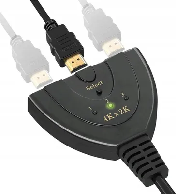 Produktbild von 3 in 1 HDMI Splitter Switch Kabel Umschalter Verteiler Adapter Hub Full HD 1080P / UHD 4K 30Hz