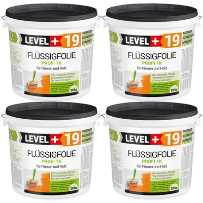 Zdjęcie produktu dla Folia w płynie zewnętrzna na drewno na płytki Level+ FLÜSSIGFOLIE PROFI 1K L+19 80 kg