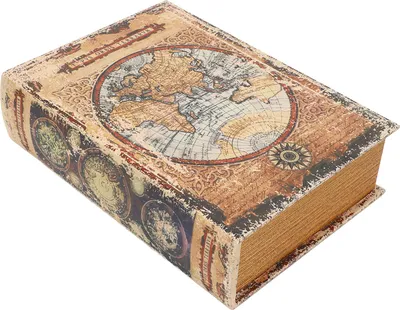 Image de Decorative Books Box Vintage European Style Large Capacity Durable Material Widely Used Book Box for Shelf Office Bar