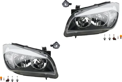 Immagine prodotto di Johns, set di fari alogeni adatto per BMW X1 E84 03/09-06/12 H7 +fog+light mi. 63112990001 2990001 63112990002 2990002 63176924655 6924655 63